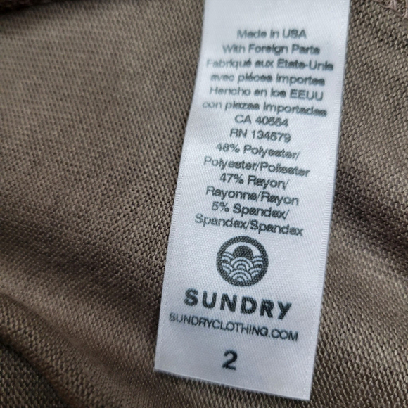 Sundry Cheetah Sweatpants 2 Women's Waist 28" Inseam 28" - Picture 6 of 7